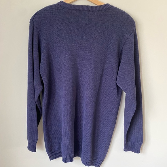 Vintage Alfred Dunner Womens Patriotic Embroidered Knit Sweater Size Large - Picture 10 of 11